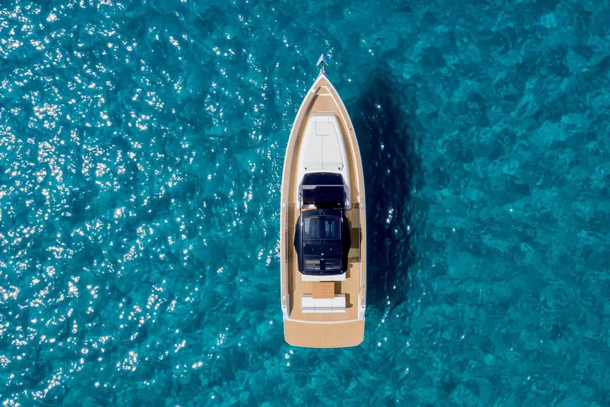 Pardo 43, main deck — Sardinia Yacht Hire, Sardinia. Fast, open-deck runs to the Maddalena coves