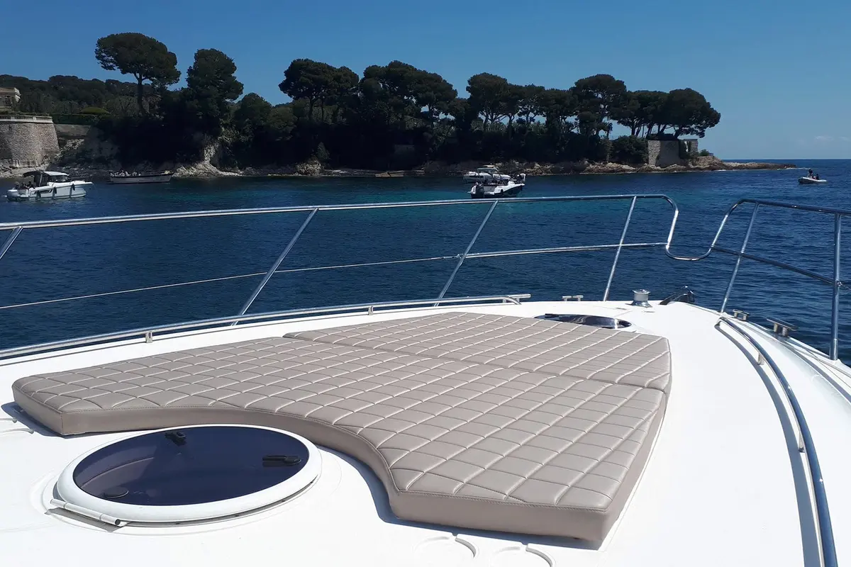 Princess 50, main deck — Sardinia Yacht Hire, Sardinia. A quick, sheltered day out for ten