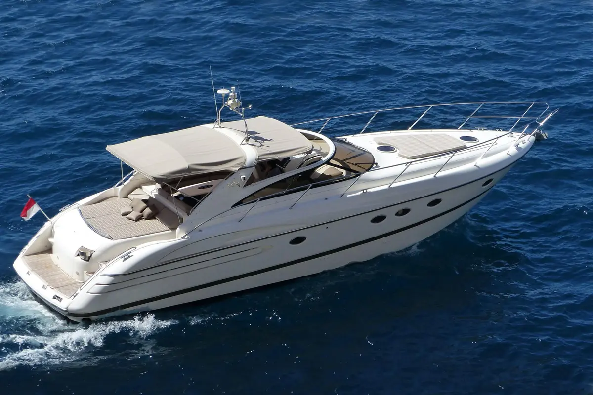 Princess 50, aft deck — Sardinia Yacht Hire, Sardinia. A quick, sheltered day out for ten