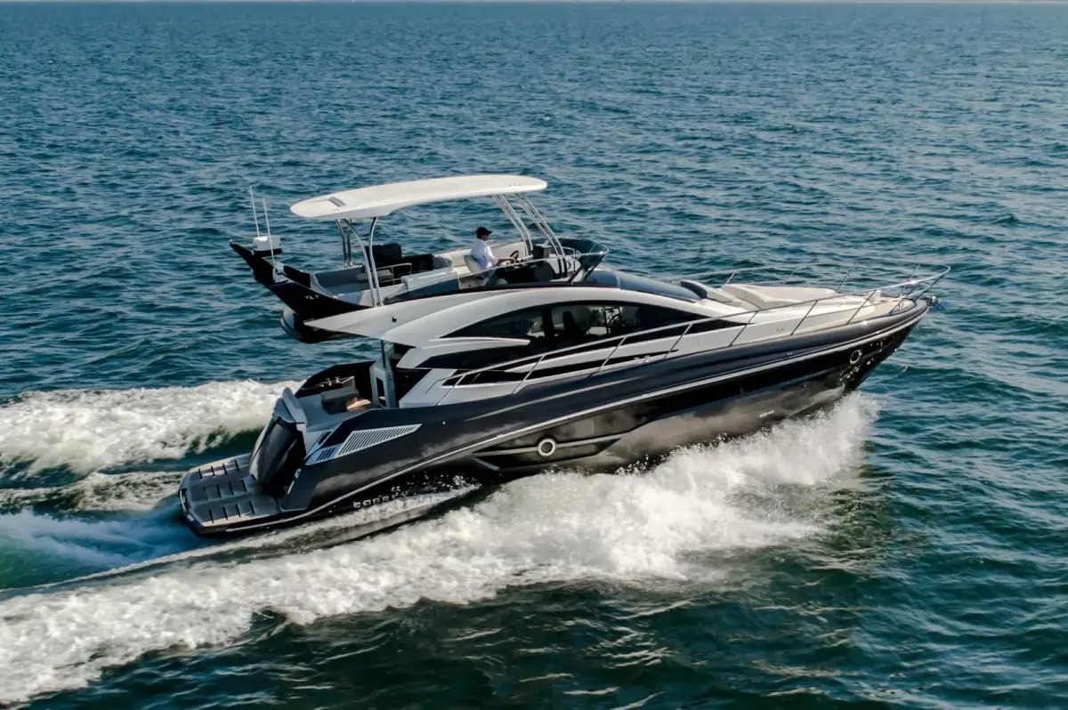 Princess 50, flybridge — Sardinia Yacht Hire, Sardinia. A quick, sheltered day out for ten