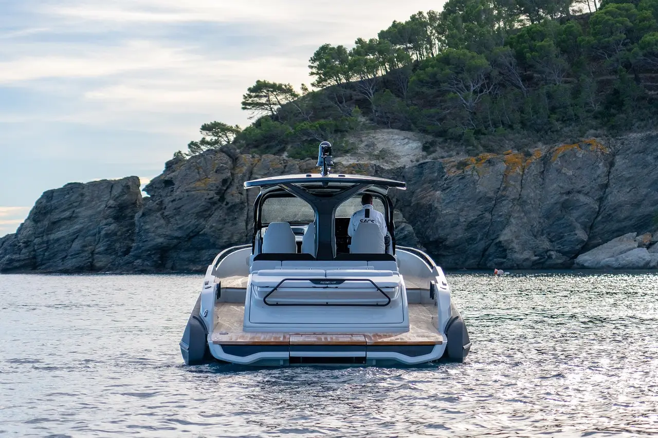Sacs 47, main deck — Sardinia Yacht Hire, Sardinia. Fast, open-deck runs into the Maddalena's coves