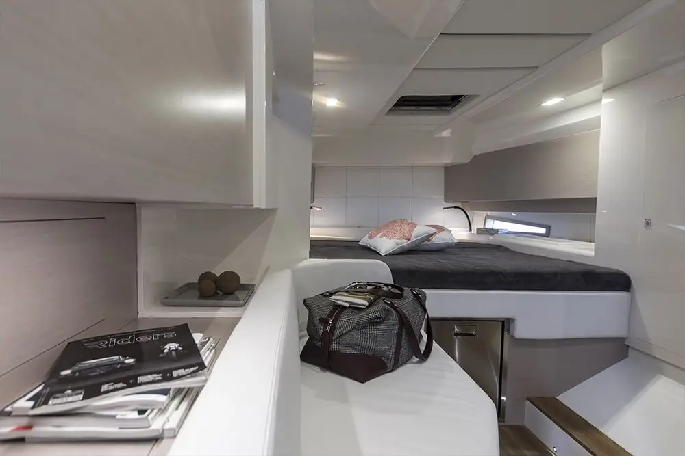 Sacs 47, salon — Sardinia Yacht Hire, Sardinia. Fast, open-deck runs into the Maddalena's coves